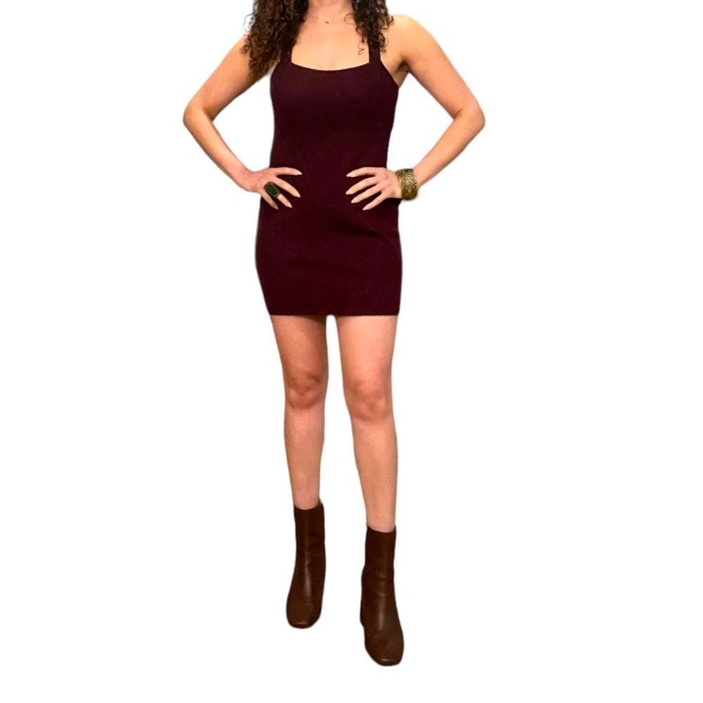 Free People Maroon Dress Size XS